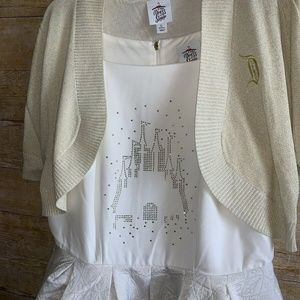 Disney Fantasyland Castle Dress and Cardigan Set